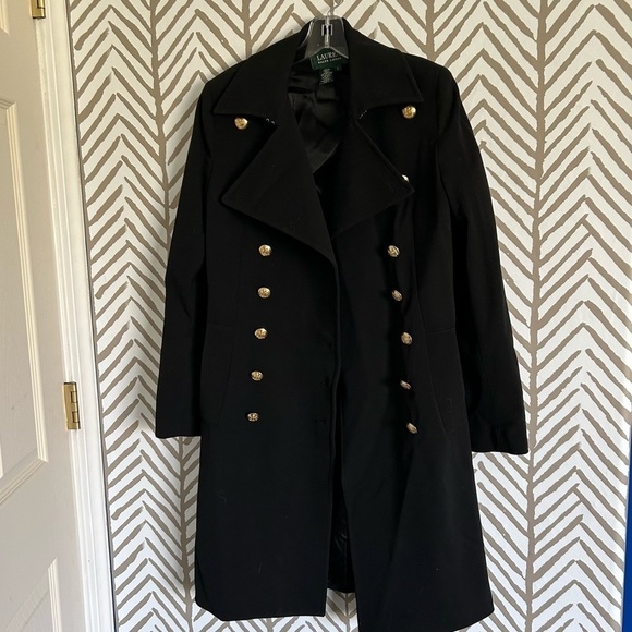 Ralph Lauren Wool Trench Sailor Jacket S - Picture 2 of 12